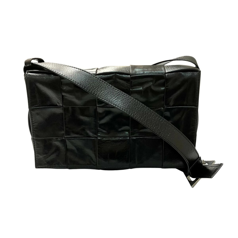 Bottega Veneta Intrecciato Cassette Bag Shoulder Veneta Black